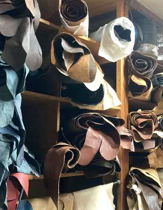 Leather offcuts